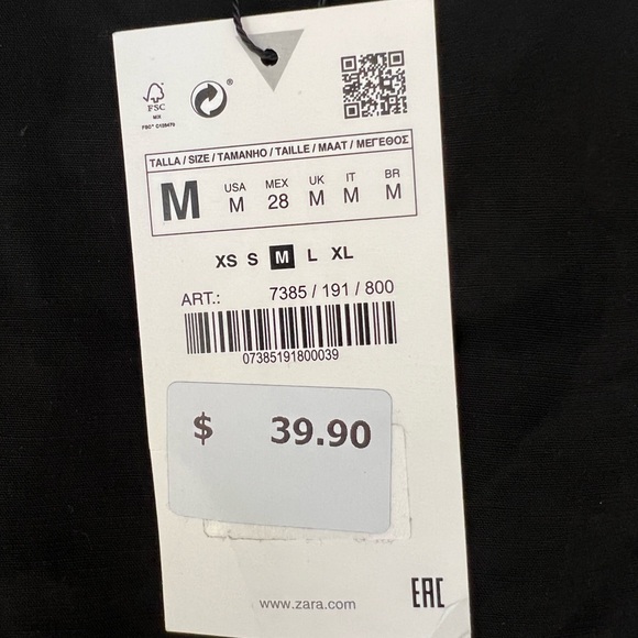 ZARA Sensational & Versatile Black Mini A line Skirt with Buttons 🔥 - Picture 3 of 6